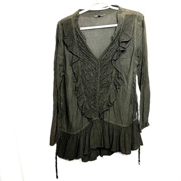 Kai Moon Black Blouse Natural fabric - Picture 1 of 4